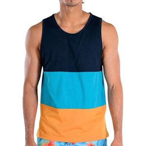 เสื้อกล้ามออกกำลังกายผู้ชายแบบใหม่ 230 GSM ผ้าสแปนเด็กซ์ พิมพ์โลโก้  แบบเรียบ ไม่มีแขน สำหรับเพาะกายและฟิตเนส ปี 2026 - Product Image 4