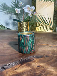 Quemador de Bukhoor de madera de Acacia de resina epoxi de lujo moderno, soporte de Oud hecho a mano Premium para fragancia de decoración del hogar, regalos de Festival árabe - Product Image 2