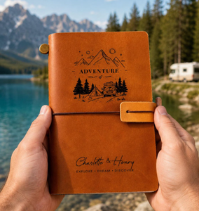 Personalized Leather Journal Refillable – Custom Adventure <b>Notebook</b> Gift for <b>Men</b>, Travel Diary with Name Engraving - Product Image 2