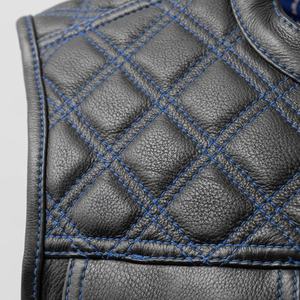 Gilet de moto tendance en cuir personnalisé coupe-vent grande taille pour homme – Fournisseur professionnel de gilets de sécurité pour la conduite 2026 - Product Image 5