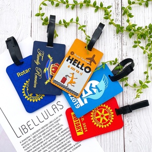 Accesorios de viaje creativos Maleta ID Dirección Titular Equipaje Embarque Logotipo personalizado Etiquetas de equipaje de PVC, Marktex - Product Image 2