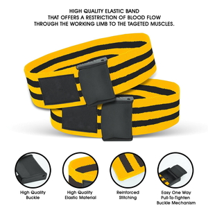 Bandas Elásticas de Oclusión para Bíceps con Logotipo Personalizado, para Hipertrofia Muscular, Equipo de Entrenamiento BFR al por Mayor - Product Image 3