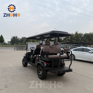 Voiturette <span class=keywords><strong>de</strong></span> golf électrique tout-terrain à 6 places avec cadre en <span class=keywords><strong>aluminium</strong></span>, adaptée aux plages, aux terrains <span class=keywords><strong>de</strong></span> golf et aux parcs - Product Image 4