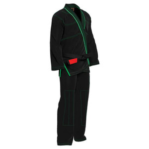 Kimono de Jiu-jitsu Negro de Alta Calidad al por Mayor, Gi de BJJ de 160g, 100% Algodón, Ligero, de Secado Rápido, Personalizable, Unisex - Product Image 3