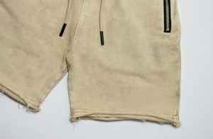Pantalones Cortos de Algodón con Efecto Desgastado al Ácido, Estilo Vintage, para Venta al por Mayor, Ideales para Ropa Urbana y Jogging, con Elástico y Cómodos - Product Image 5
