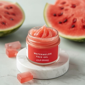 Gel hydratant pour le visage à la pastèque en marque propre, crème hydratante apaisante pour le visage, gel pour le visage, OEM ODM en gros - Product Image 6