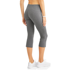 Women's Gray High Waist Flat Front <b>Cargo</b> Pants Woven Spandex Cotton Breathable Casual Winter Solid Color Elastic Waist - Product Image 5