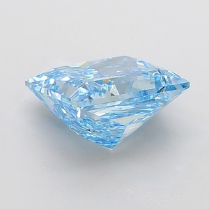 Diamant bleu fantaisie de 7,30 carats, taille princesse, pureté VS2, certifié, diamant bleu de luxe - Product Image 3