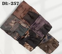 Magnifique Abaya Burqa à ouverture frontale et dos ouvert, Robe Musulmane, Foulard Islamique, Couleur Noire, Dupatta en Satin, Coupe Droite, Soirée Romantique / Formelle