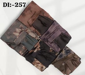 ชุดเดรสแบบเปิดด้านหน้า ผ้าคลุมศีรษะแบบอิสลาม ผ้าพันคอสีดำ ผ้าซาติน ยาวคลุมเท้า สวยงาม - Product Image 3