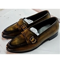 Chaussures habillées de luxe élégantes pour hommes de haute qualité en faux cuir italien PU cuir non animal design plat pour le style automne été