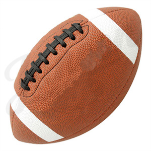 Ballon de football américain personnalisé avec logo, ballon de sport professionnel pour l'extérieur, cuir composite pour l'entraînement et les matchs - Product Image 1