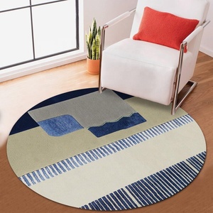 Hand Tufted Circle Office <b>Carpets</b> <b>Round</b> Living Room <b>Carpet</b> Floor Mat Plush Rug Wool Bedside <b>Carpet</b> - Product Image 4