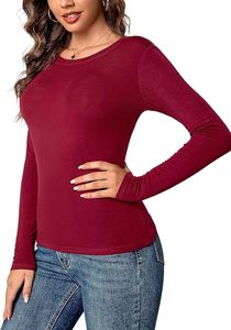 T-shirt STELLAR pour femmes, style professionnel cool, été, 100% coton, col rond, manches courtes, décontracté, tricot uni, 240g - Product Image 6