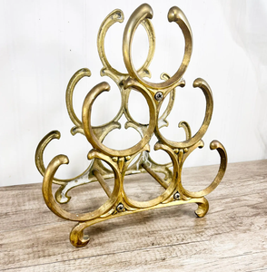 Customized Size & shaped Available Golden Shiny Polished Aluminium metal Made Wine And <b>Beer</b> Bottle Holder Stand From India - Product Image 1