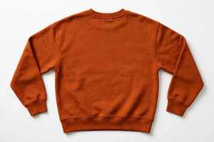 Women's for Orange Crew Neck Oversized Anti-Pilling Fleece Sweatshirt Embroidered <b>Honey</b> Bee Heart Cotton Blend Pullover - Product Image 2