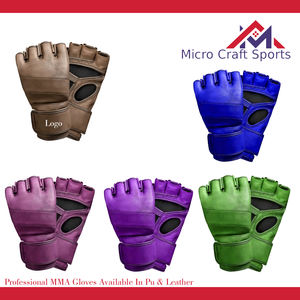 Gants de boxe MMA professionnels en cuir PU, logo personnalisé, fermeture antidérapante, sangle de poignet réglable, équipement de boxe de haute qualité - Product Image 2