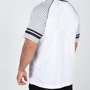 Maillot de baseball tendance pour homme, en tissu tissé uni, idéal pour la cage de frappe, les tenues décontractées et les meilleurs uniformes de baseball - Product Image 2