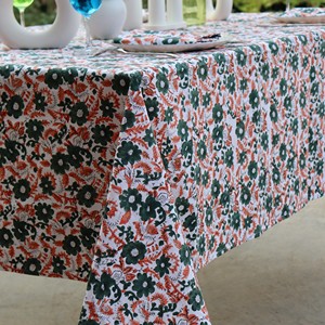 Mantel de Lino y Algodón con Estampado Floral, Estilo Pastoral para Exteriores, Lavable, Tejido, Personalizable para Uso Diario - Product Image 6