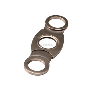 Guillotine 8-shaped Stainless Steel Cigar <b>Cutter</b> Portable Cigar Scissor Double Blade Cigar <b>Cutter</b> - Product Image 2