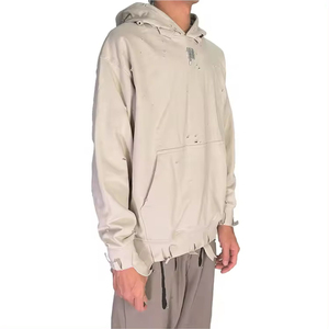 Sweat à capuche streetwear déchiré – Raf Raf, coupe ample et oversize pour homme - Product Image 3