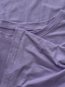 Oversized Women's T-<b>Shirt</b> Purple Anti-Wrinkle Pullover Crew Neck Short Sleeve Plus Size 100% Cotton Jersey Fabric Summer - Product Image 4