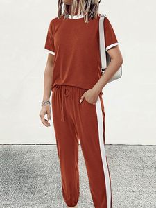 OEM Custom Color Block Summer breathable Set <b>Women</b> Two Piece short set Nylon Zipper Windbreaker <b>Jacket</b> Set Tracksuits - Product Image 4