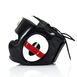 Protection de kickboxing de qualité supérieure, protège-tête de boxe Muay Thai, logo personnalisé, nom, Fairtex, visage ouvert, cuir véritable, sécurité MMA - Product Image 3