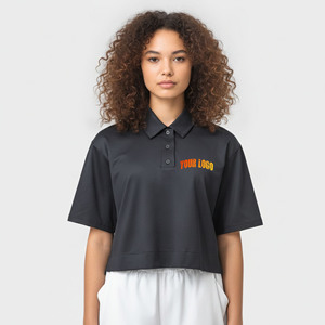 Camisas Polo Cortas Elegantes para Mujer, Manga Corta, Logotipo Personalizado, Transpirables, para Golf, Verano, Uso Casual - Product Image 4
