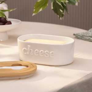 Boîte de rangement de cuisine moderne et élégante avec couvercle en bois pour l'organisation du garde-manger et une utilisation décorative sur le comptoir - Product Image 4
