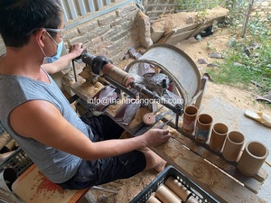 Juego de Tazones para Ensalada de Nácar de Coco Natural, Hechos a Mano, Ecológicos, Sostenibles, Regalo Tradicional Vietnamita - Product Image 3