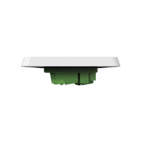 Plaque de combinaison électrique murale 250V, 1 interrupteur vertical et 1 prise avec interrupteur, pour usage domestique