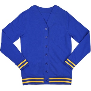 เสื้อคาร์ดิแกนผู้ชายแบบสั่งทำ คอวี สีพื้น มีกระเป๋าคู่ แต่งผ้าแบบแพทช์เวิร์ค สำหรับฤดูหนาว ระบายอากาศได้ดี ผลิตจากผ้าขนสัตว์/ไนลอน - Product Image 1