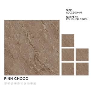Fog Grey 600x600mm Glazed Porcelain Tiles 60x60cm Vitrified Decorative Glossy Ceramic Digital Flooring Glazed High Gloss Ceramic - Product Image 4