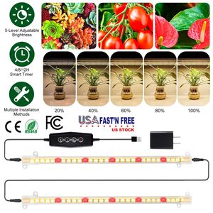 Tiras de Luces LED de Espectro Completo para Cultivo de Plantas, Lámpara de Barra de 2 Tiras para el Crecimiento de Plantas - Product Image 3