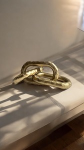 Chaîne de liaison en résine moderne pour intérieur, noire/vert clair/bleu ciel, chaîne de liaison en résine transparente - Product Image 2