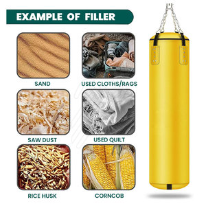 Fabriqué au Pakistan, sac de frappe de boxe en nylon robuste, réglable en hauteur, kit de qualité supérieure, poids lourd - Product Image 6