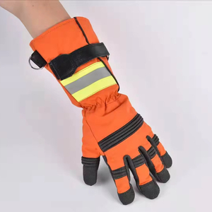 ถุงมือทำงานขายดี ถุงมือหนังนักดับเพลิงรุ่นใหม่มาแรง บริการผลิต OEM คุณภาพเยี่ยม ถุงมือนักดับเพลิง - Product Image 5