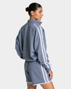 Customizate Women's Sports Sweat Loose Clothes Windproof Polyester Cotton Solid Full Sleeve Warm All-match Casual Outdoor Top - Product Image 4