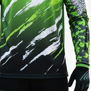 Maillot de course moto à manches longues par sublimation, design personnalisé, polyester respirant à séchage rapide, hiver - Product Image 5