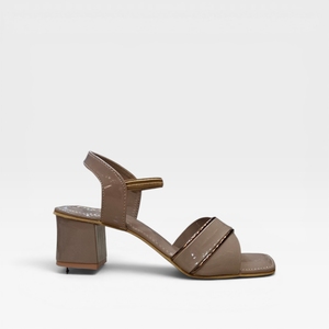 Women Patent Leather Block Heel <b>Sandals</b> Open Toe Slip On Mid Heel Elegant Summer Footwear Patent heel casual shoes - Product Image 3