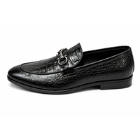 Mocassins pour hommes en cuir de vache véritable faits à la main, à bout pointu, à enfiler, respirants, avec semelle extérieure en caoutchouc antidérapante, noirs, toutes saisons, habillés
