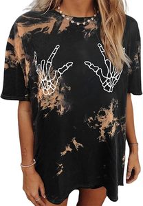 Camiseta Casual de Mujer con Bordado Floral, Cuello Redondo, Manga Corta, Corte Holgado, Tejido Suave y Elástico, Largo Regular, Primavera/Verano - Product Image 2