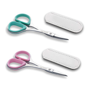 Juego de Tijeras para Cutículas de Acero Inoxidable de Alta Precisión, 2 Piezas, Curvas y Rectas, Herramienta de Manicura y Pedicura - Product Image 1