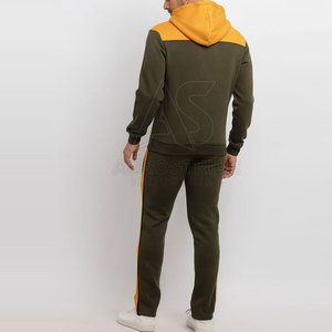 Regular Fit Winter Hooded <b>Jogging</b> <b>Suit</b> with Solid Color Soft 100% Cotton Material for Casual Wear and Comfort - Product Image 3