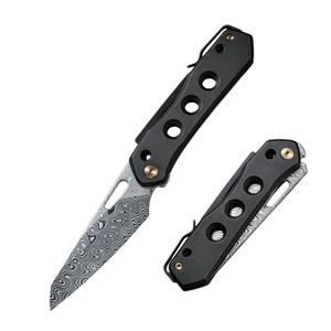 Couteaux pliants en acier inoxydable de qualité supérieure avec poignée ergonomique, design compact de poche, outils de coupe portables pour le camping - Product Image 1
