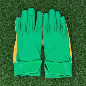 Guantes de Seguridad Impermeables de Poliéster/Algodón, Dedos Completos, Color Negro con Ribete Verde Menta, Cierre de Gancho y Bucle, Correa de Muñeca Ajustable, Unisex - Product Image 3