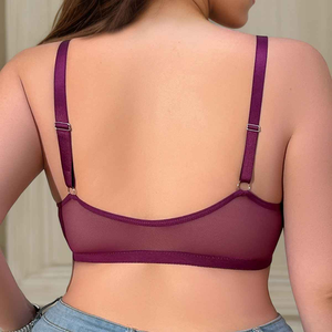 Women Plus Size Cotton <b>Bra</b> And Panty Set Comfortable Breathable Soft Support Seamless Lingerie Custom Sizes OEM Supply - Product Image 5
