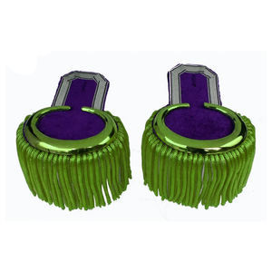 Épaulettes à franges brodées de fil d'or, accessoires décoratifs pour uniformes de cérémonie et défilés - Product Image 6