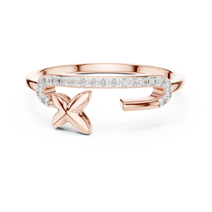Ensemble de bagues pour femme en diamant de laboratoire abordable, or blanc 18 carats plaqué rhodium, taille brillant, pour fiançailles, mariage, cadeau, glamour - Product Image 5